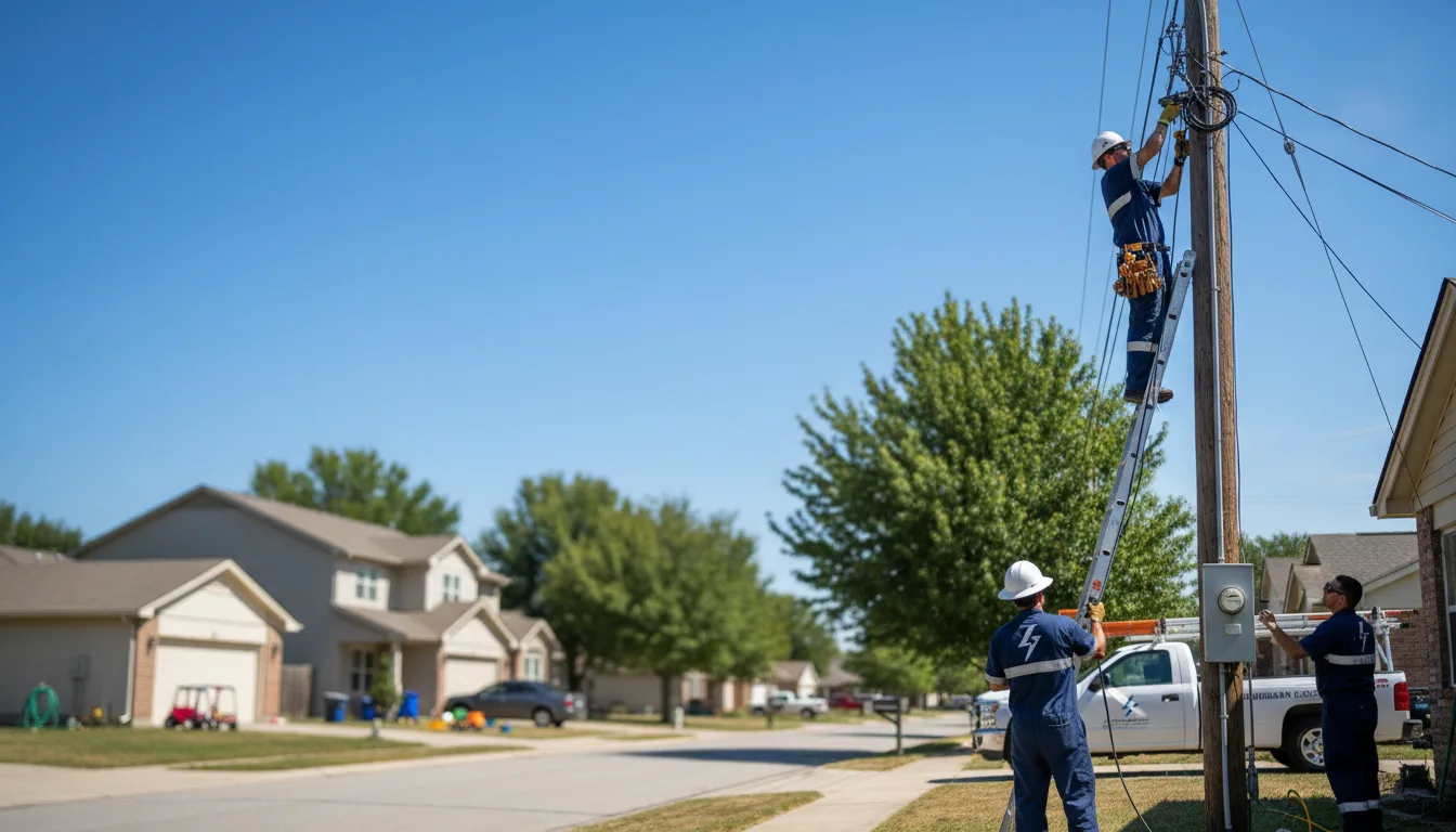 Residential electrician providing installation services in Pleasantville, PA